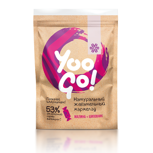 Желирани дъвчащи бонбони с малина и шипка - Yoo Gо 500515