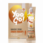 Yoo Go! Immuno Drink (Защита на имунитета) Лимон-джинджифил, 80 г